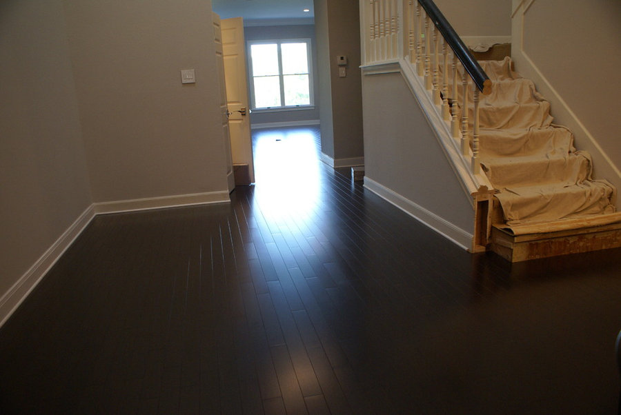 Westlake dark wood floors