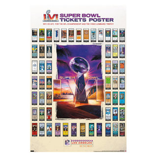 NFL League - Super Bowl LVI - Tickets - Contemporary - Prints And Posters -  by Trends International