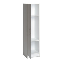 Prepac Elite 16" Cabinet with 2 Adjustable Shelves in White - Closet Organizers