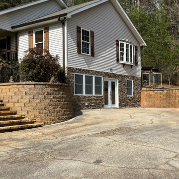 Travelers Rest remodel transformed a garage/ basement into living space