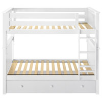 Plank+Beam Full over Full Bunk Bed with Trundle