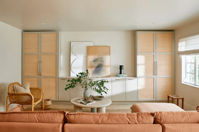 Inspiration for a contemporary living room remodel in Miami