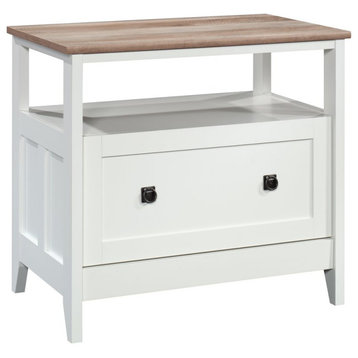 Sauder August Hill Engineered Wood Lateral File Cabinet in Glacier White