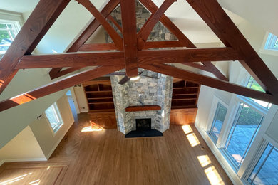Inspiration for a family room remodel in Providence