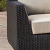 GDF Studio 7-Piece Prado Outdoor Sectional Sofa With Beige Cushions Set