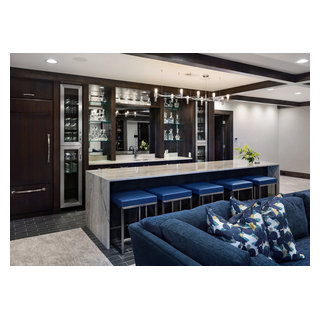 Luxe Living - Transitional - Home Bar - Omaha - by Julia Russell ...