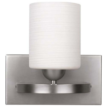 Canarm IVL370A01 Hampton 1 Light 8-1/4"W Bathroom Sconce - Brushed Pewter