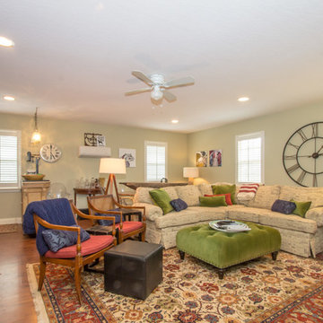 Transitional Furnishings; Traditional House