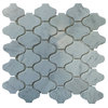 Polished Marble Lantern Pattern Mosaic Tile, Bianco Carrara White, 15 Sheets