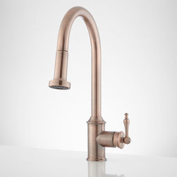 Southgate Pull-down Kitchen Faucet - Antique Copper - Kitchen Faucets