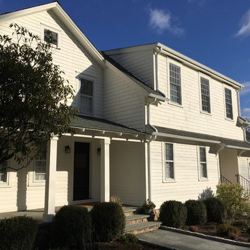 Front porch with studio entrance beyond