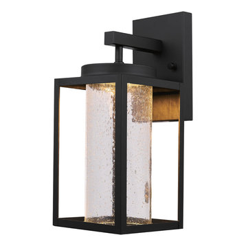 Capulet Black LED Integrated Outdoor Indoor Wall Sconce