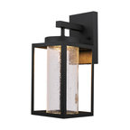 Capulet Black LED Integrated Outdoor Indoor Wall Sconce