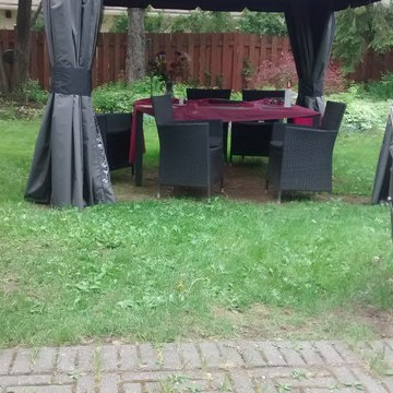 Patio for a gazibo