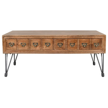 Coffee Table with Apothecary Drawers