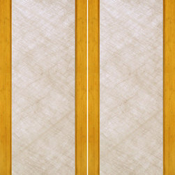 BM-31 Interior Bamboo Contemporary Full Lite Silk IG Glass Double Door - Interior Doors