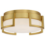 George Kovacs - Bezel Set LED Flush Mount in Honey Gold - Stylish and bold. Make an illuminating statement with this fixture. An ideal lighting fixture for your home.&nbsp
