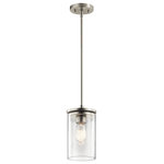 Kichler Lighting - Kichler Lighting 43996NI Crosby - One Light Mini Pendant - Canopy Included: TRUE Shade Included: TRUE Canopy Diameter: 5.00* Number of Bulbs: 1*Wattage: 100W* BulbType: A19 Medium Base* Bulb Included: No