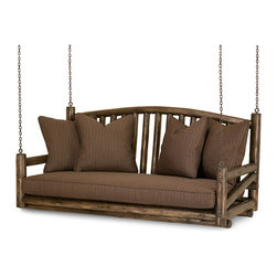 Rustic Porch Swing #1233  by La Lune Collection - Porch Swings