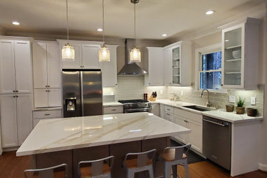 Example of a transitional kitchen design in Atlanta