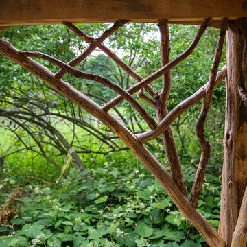 Lower Trussing - Rustic Grape Arbor and Viewing Platform