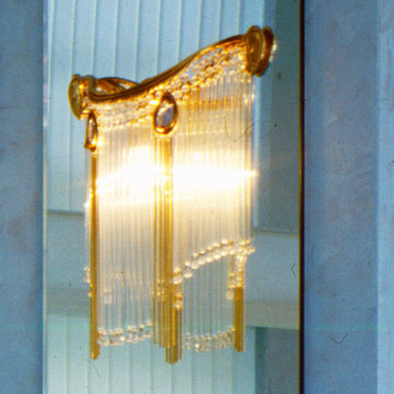 französische Artdecko- Lampe