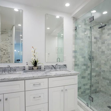 Contemporary Marble Bathroom