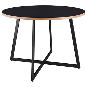 Courtdale 41.5" Round Dining Table, Black