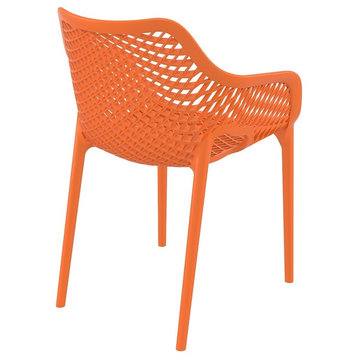 Compamia Air Dining Armchair, Set of 2, Orange