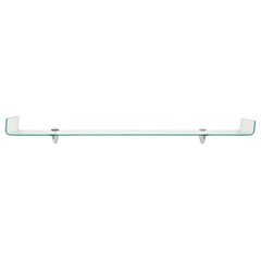 Peacock Floating Clear Glass Shelf - Contemporary - Bathroom