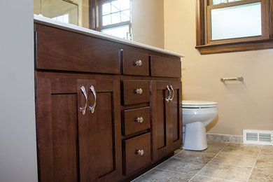 Bathroom - mid-sized transitional bathroom idea in Louisville