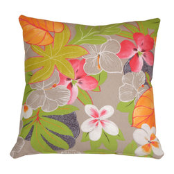 Hawaii Garden 20x20 Floral Throw Pillow - Products