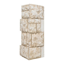 158-FORTRESS STONE CORNER 11" W(EACH SIDE) &times; 24"H &times; 1 1/2"D - Wall Panels