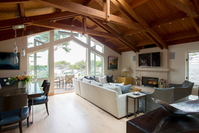 Living room - large contemporary living room idea in Sacramento
