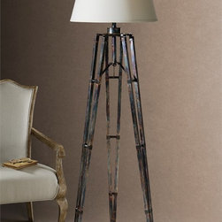Tustin Floor Lamp | Uttermost - Floor Lamps