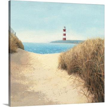 Beach Path Square Wrapped Canvas Art Print, 24"x24"x1.5"