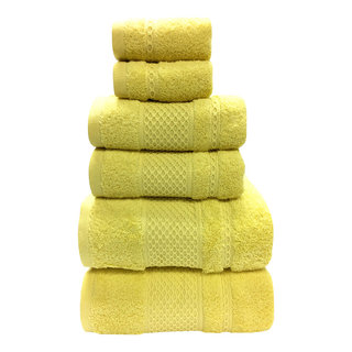 Madison Park Essentials Teal Adrien Super Soft 6 Piece Cotton Towel Set