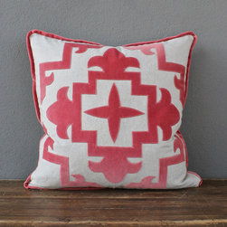 heavy basket applique pillow - Decorative Pillows