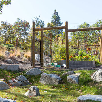 Wood + Wire Deer Fence