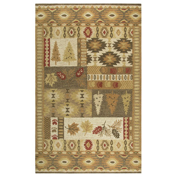 Rizzy Home Northwoods Collection Rug, 18"x18"