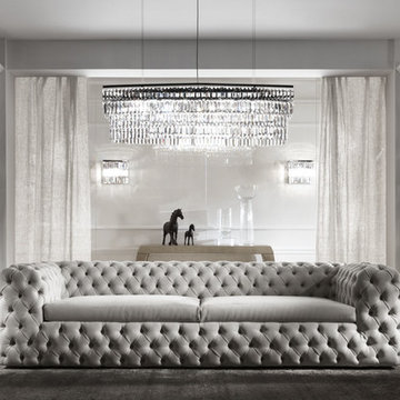 Selling: Chelsea Sofa, Chelsea Dot Side Table, Byron Lighting Collection