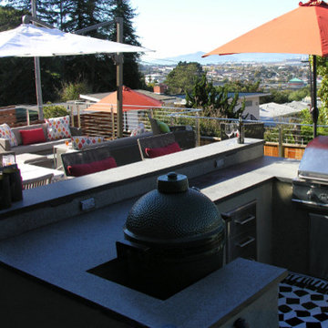 El Cerrito Mid Century Modern Outdoor Kitchen Patio