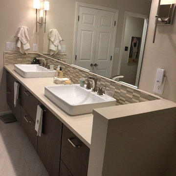 Contemporary Master Bath With Flare