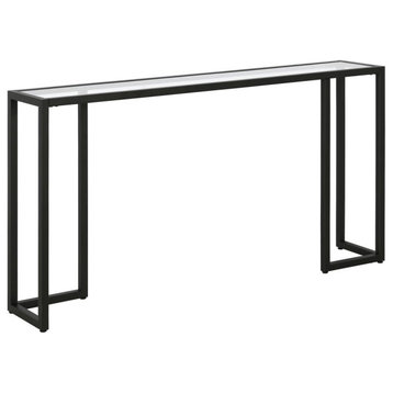 Oscar 55'' Wide Rectangular Console Table in Blackened Bronze