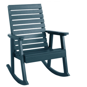 Soren Rocking Chair, Aquatic Blue