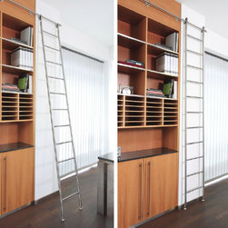 SL.6001.KL Hook Library Ladder Extended and Stowed Flat - Storage And Organization