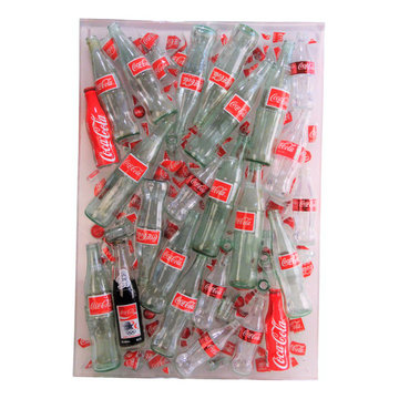 Coke Bottle Wall Mounted Art - Wall Art & Decor - Statues & Figures