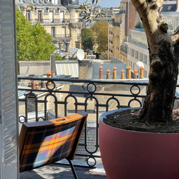 Aménagement d'un balcon Haussmanien à Paris 16