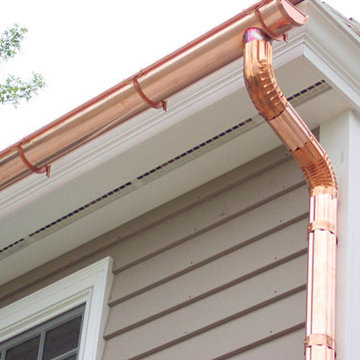 6" Copper Half Round Gutter