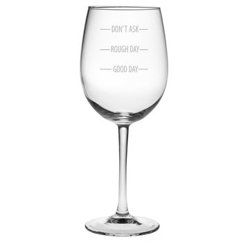 Measure Your Day Wine Glasses, Set of 4